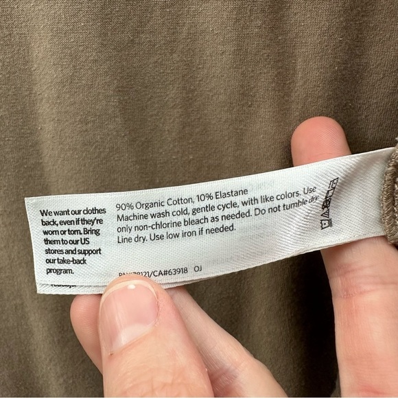 Eileen Fisher Organic Cotton Long Sleeve Cardigan Tan Pockets Women's Small - Picture 6 of 9